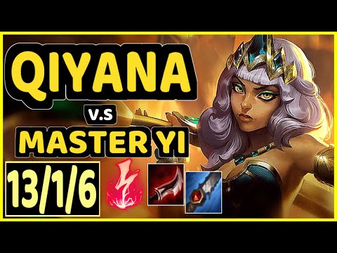 GILIUS (QIYANA) vs MASTER YI - 13/1/6 KDA JUNGLE CHALLENGER GAMEPLAY - EUW
