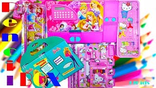 Disney Princess special Pencil Box, Hello Kitty Pencil Case and Barbie Magic Book
