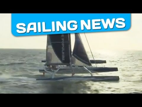 Incredible speed of 41 knots for Banque Populaire V during the Jules Verne's Trophy