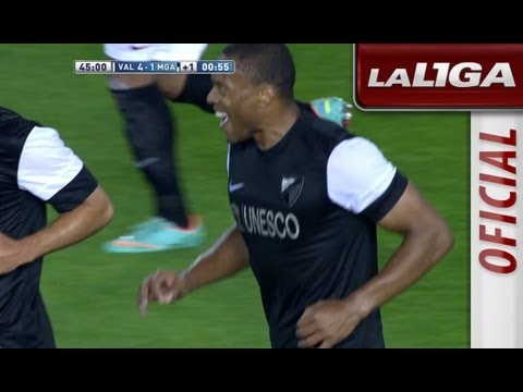 Gol de Julio Baptista (4-1) en el Valencia CF - Málaga CF - HD