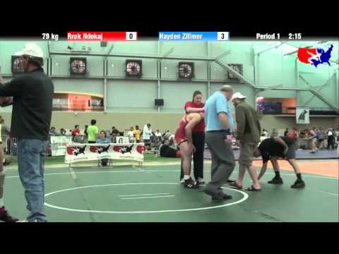 Rrok Ndokaj vs. Hayden Zillmer at 2013 ASICS University Nationals - FS