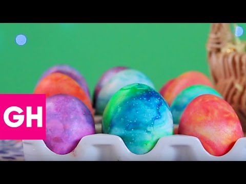Shaving Cream Colored Easter Eggs