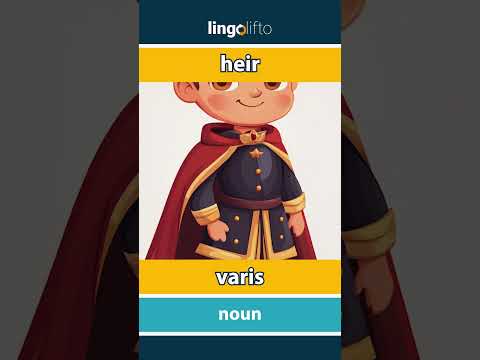 🇬🇧🇹🇷 heir - varis : learn English : İngilizce öğrenelim : vocabulary builder