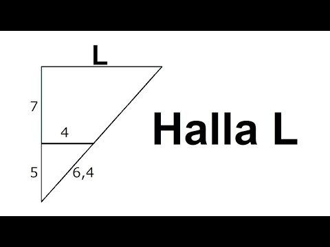 HALLA EL LADO DESCONOCIDO DE TRIÁNGULO RECTÁNGULO. Geometría Básica