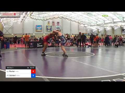 2018 UWW Cadet And U23 Nationals/U23 Greco-Roman 77 RR Rnd 1 - Jesse Porter (NYAC) Vs. Fritz Schie