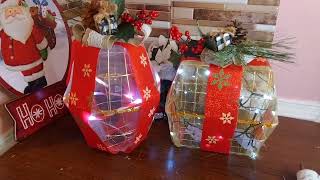 ✨️أفكار تزيين للكريسماس عمل ديكور هديةبالأنوار طريقة سهلة 🎁 😉#كريسماس🎄#christmas #decor #diy #hacks