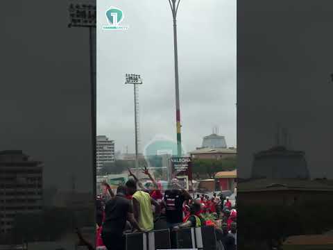 NPP Protesters Make First Stop at EOCO During ‘Democracy Under Attack’ March