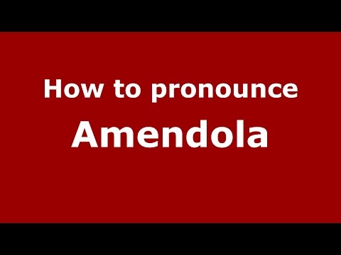 How to pronounce Amendola
