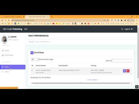 QR Code Ticketing in PHP Application Projects