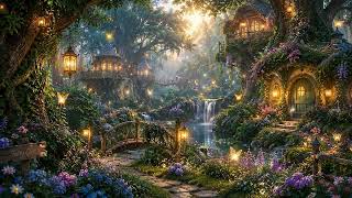Cozy Fairy Glen 🧚 Magical Treehouse Music with Water Sounds for Deep Sleep & Relaxation