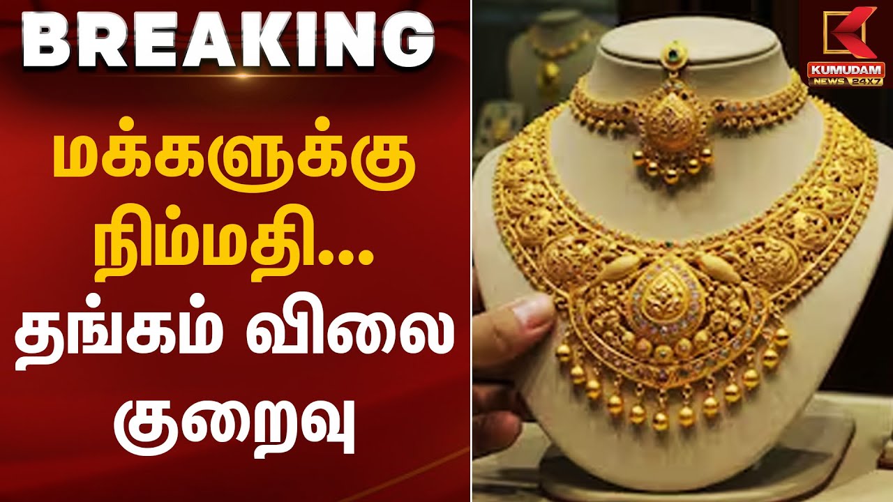 மக்களுக்கு நிம்மதி… தங்கம் விலை குறைவு | Gold Rate Today | Kumudam News