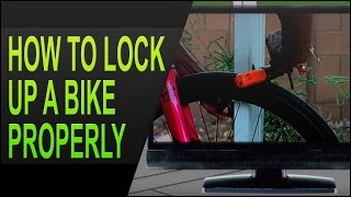 How to Lock Up A Bike Properly