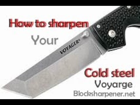 How to sharpen Cold Steel knife S35VN blade, How to sharpen Cold steel knives.