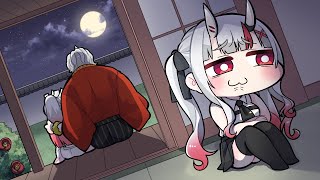 【手描き】両親の仲が良すぎて相手にされない百鬼あやめ【こまいぬ/切り抜き/Hololive】