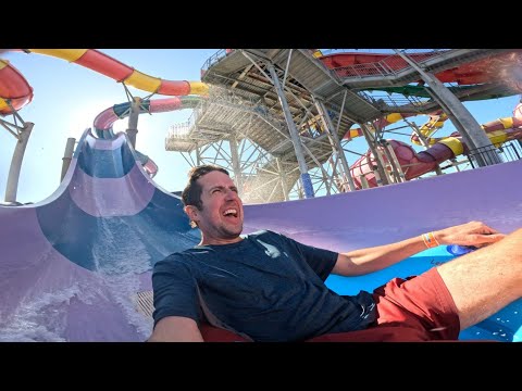 Half Pipe water slide at Raging Waters (Sydney, Australia) (February 16th, 2025)