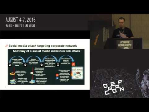 Packet Hacking Village 2016, "Attacks on Enterprise Social Media" by Mike Raggo