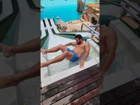 Super diver on extreme water slide👏
