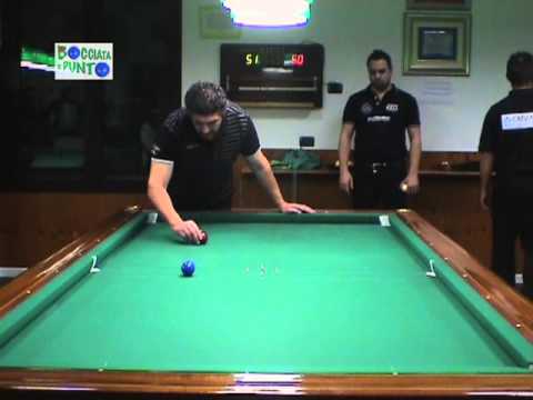 SINGOLO ASSOLUTO FERRARA - OTTAVI - GUARALDI VS BONANDIN - BOCCETTE BILIARDO MASTER 2013