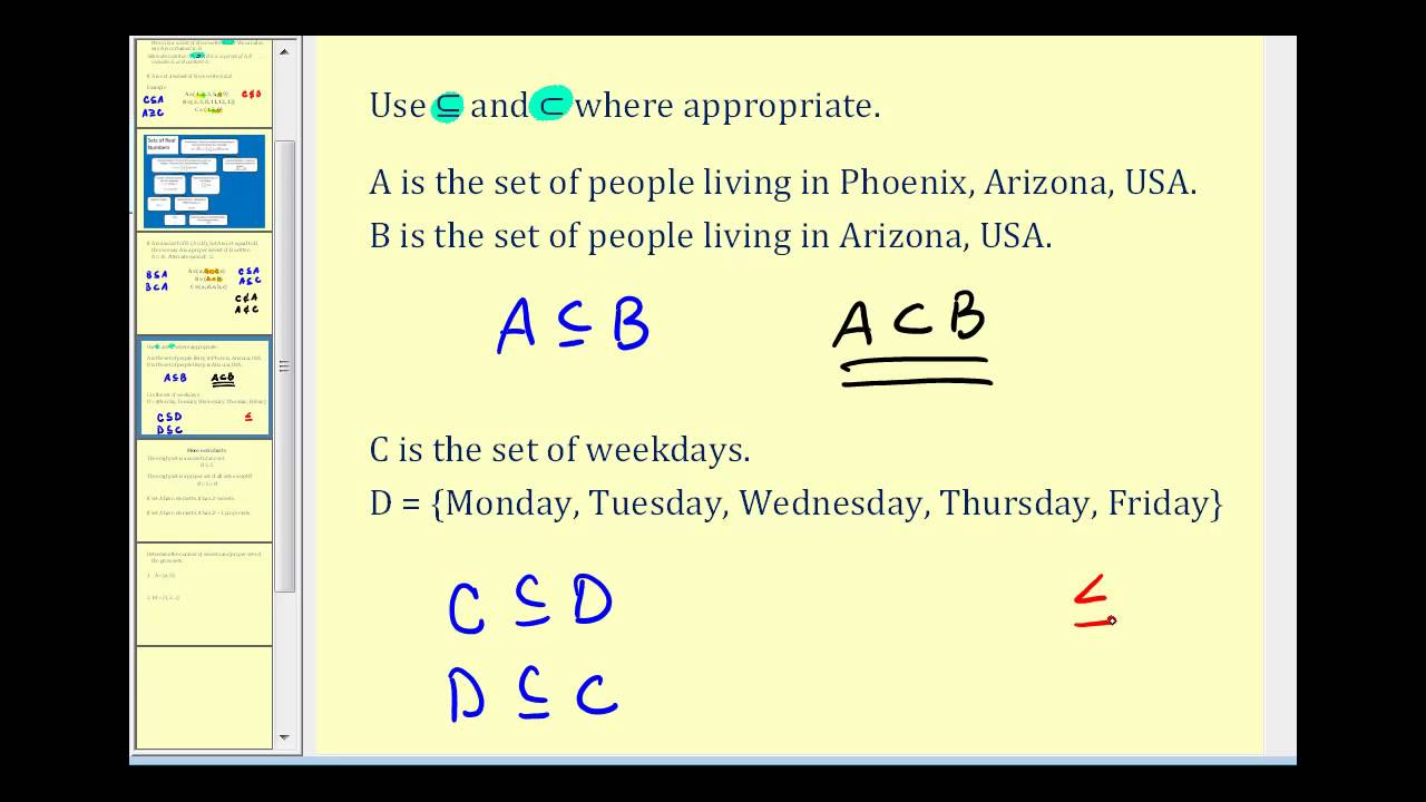Introduction to Subsets (new version available)