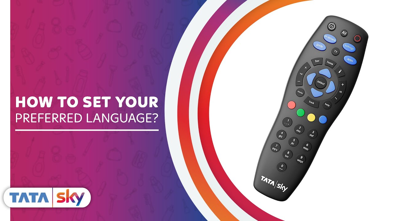 Tata Sky | DIY | How to set your preferred language?