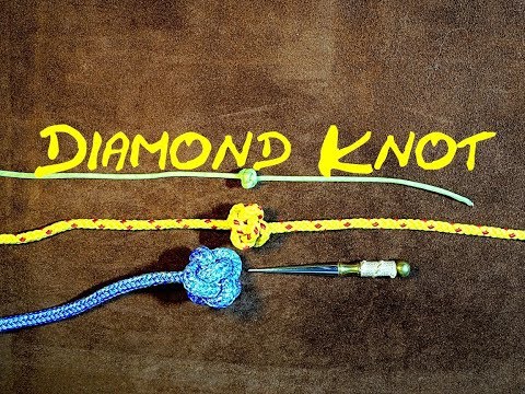 Single Strand Diamond Knot; Celtic Button Knot; Turks Head Knot or Chinese Button Knot How to Tie