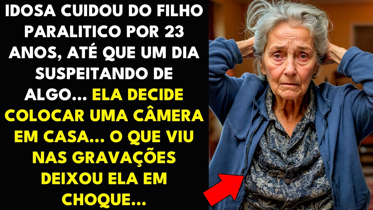 IDOSA CUIDOU DO FILHO PARALITICO POR 23 ANOS... ATÉ QUE UM DIA SUSPEITANDO DE ALGO ELA DECIDE...