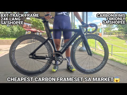 Bike check: bxt trackbike ni Carlo De Jesus | budget meal full carbon frameset