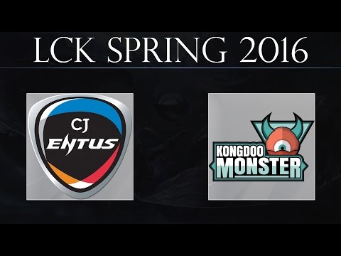 CJ vs KM G3 | CJ Entus vs Kongdoo Monster Game 3 (25.02.2016) | LCK Spring 2016