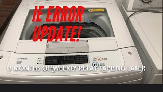 LG WT1101CW Washing Machine IE Error Drain Pump Runs - 3 Month Update - Board Replacement