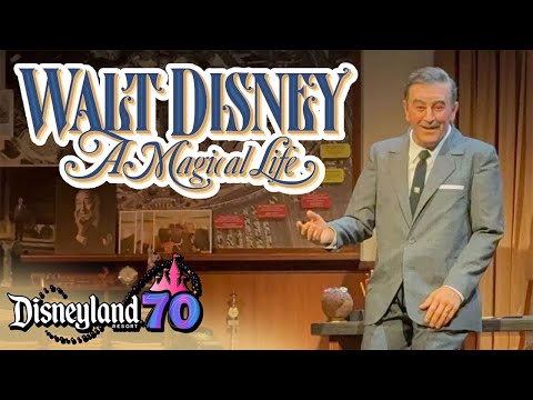 Walt Disney: A Magical Life FULL ANIMATRONIC PERFORMANCE - Disneyland Park