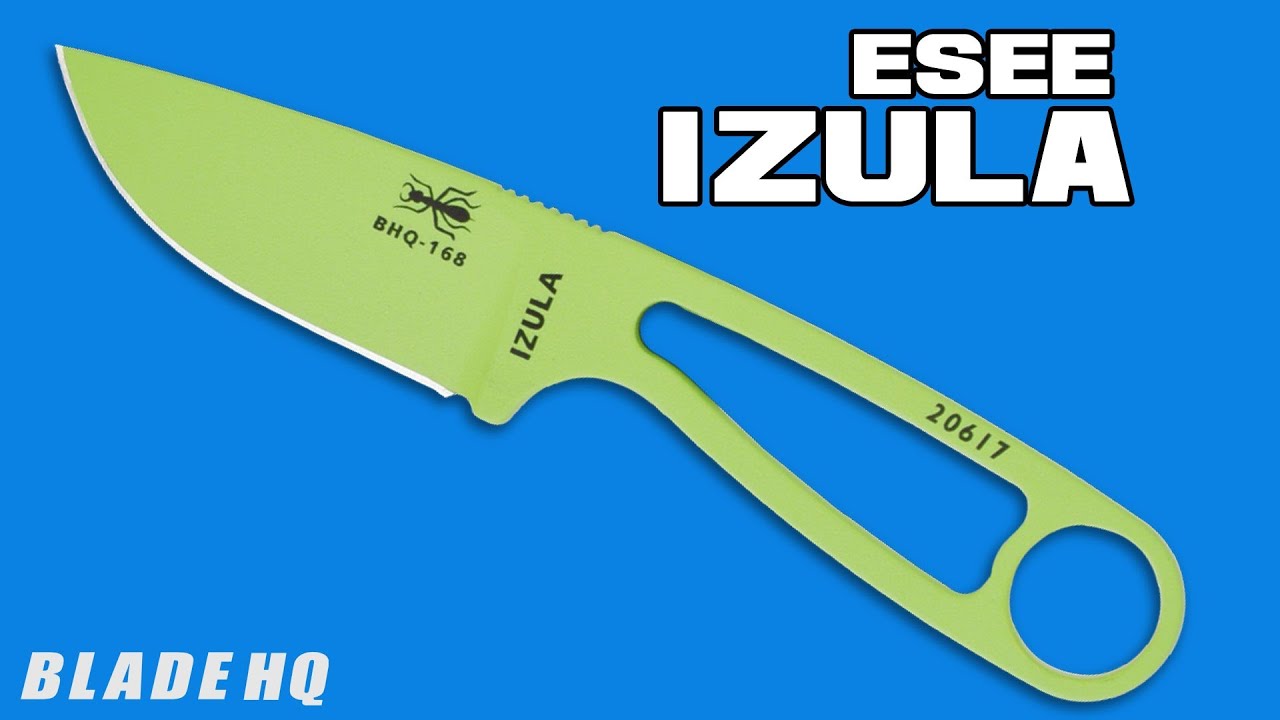ESEE Izula DE Fixed Blade Neck Knife + Kit Extras (2.875" Dark Earth)