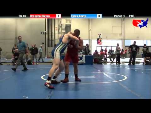 Brandon Rivera vs. Tyrus Kemp at 2013 Junior Nationals - FILA - GR