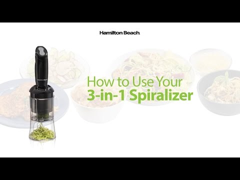 Get Inspired to Spiralize with the Hamilton Beach 3-in-1 Spiralizer