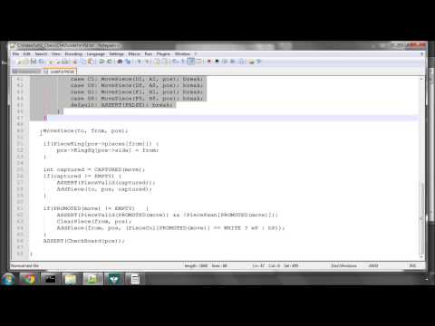 Programming A Chess Engine in C Part 42 - Writing MakeMove #5 - TakeMove()