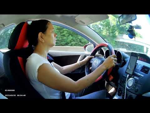 Wife driving on Interstate I 95 South in Fairfield, CT from Exit 23 towards Exit 13 - May 30 2022