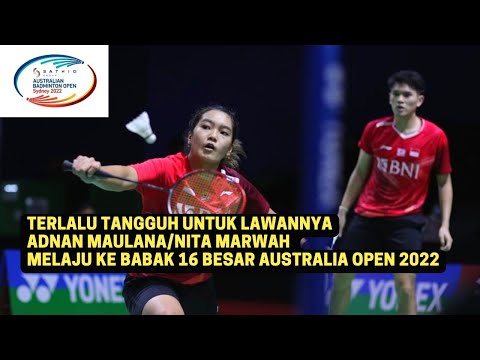 Australia Open 2022 || Adnan Maulana/Nita Violina Marwah Vs Pit Seng Low/Zhang Yuran #badminton