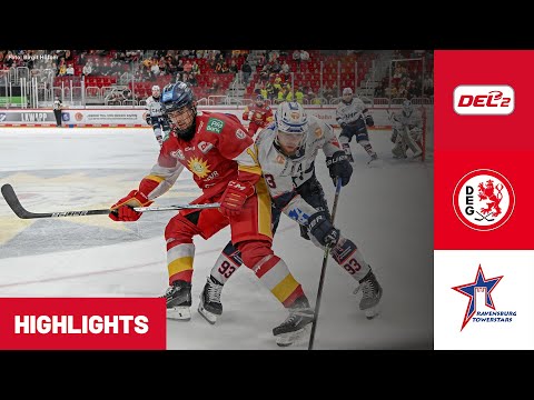 DEL2: Düsseldorfer EG vs. Ravensburg Towerstars | Highlights - 16. Spieltag