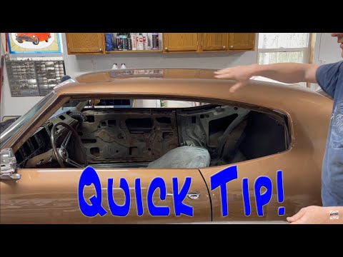 GM A Body Drip Rail Molding Install - 1970 Buick GS Stage1