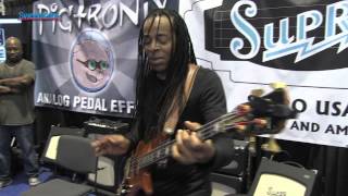 Pigtronix Bass Envelope Phaser Demo With Doug Wimbish - Sweetwater at Winter NAMM 2013