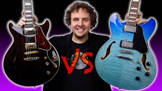 Video thumbnail for Ibanez AM93ME-NT vs AS73FM | Which is the best semi-hollow guitar for under $1000? In-depth shootout by Rich. Words. Music.