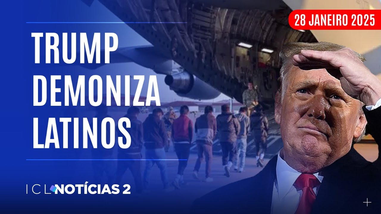 TRUMP DIZ QUE BRASIL É DO MAL E DIVULGA FOTOS DE IMIGRANTES PRESOS - ICL NOTÍCIAS 2 AO VIVO