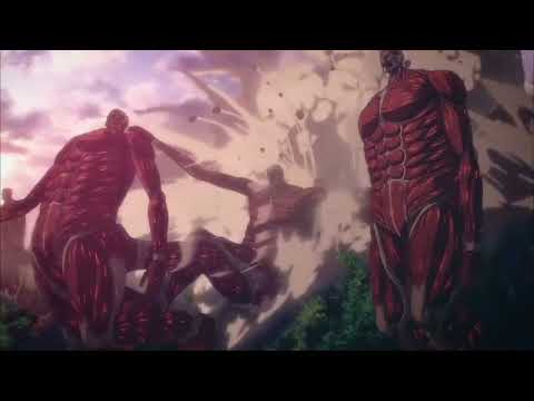 Colossal titan gets slide tackled than his friend steps on him || Attack on titan || #shorts #aot