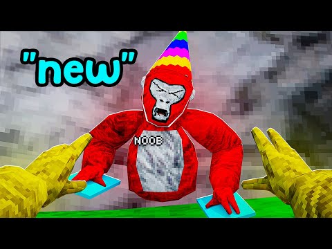 Pretending To Be A NOOB With HACKS! (gorilla tag)