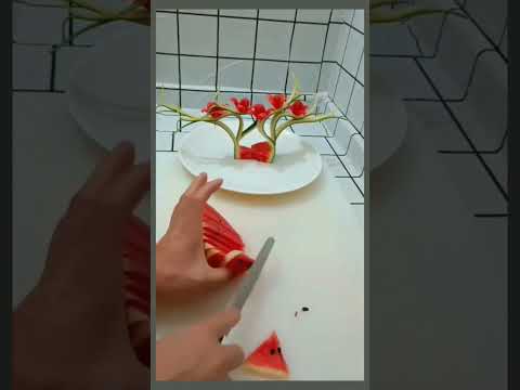 Amazing Fruit Art 😋😋❤️ #foodstyling #fruitcarving #vegetableart