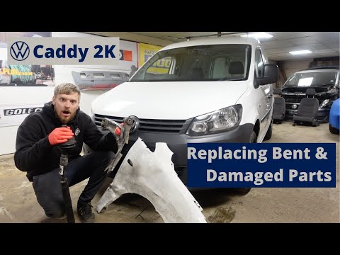 VW Caddy 2K-Baureihe – Austausch von Antriebswelle, Unterarm, Spurstange und Kotflügel – Folge 4