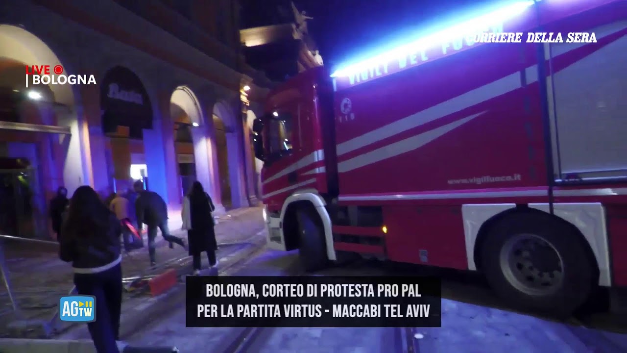 Corteo di protesta pro Pal a Bologna