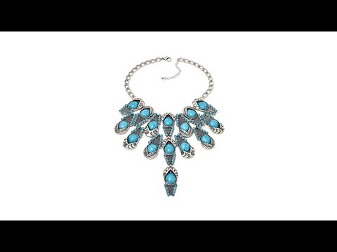 Rara Avis by Iris Apfel TurquoiseColor Stone Necklace