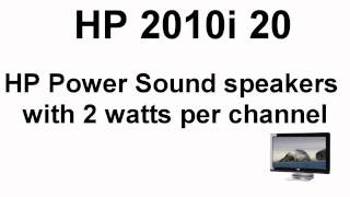 Video thumbnail for HP 2010i 20" Diagonal HD Ready Widescreen LCD Monitor by Trucker Joe