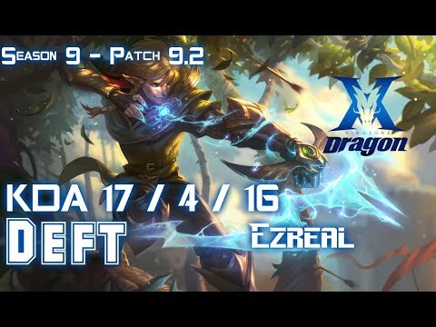 KZ Deft EZREAL vs VAYNE ADC - Patch 9.2 KR Ranked
