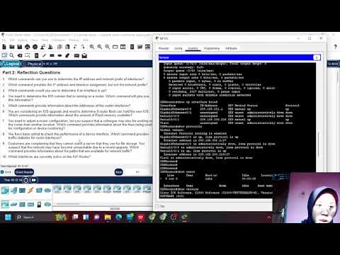 Cisco Packet Traser 17.5.9 Interpret show Command Output